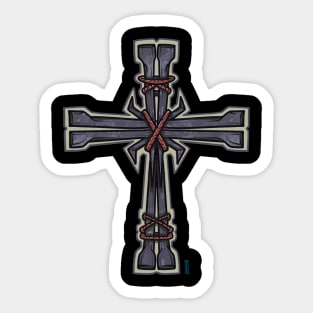 Cross of nails Sticker